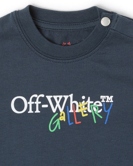 kids atelier offwhite Blue Nights Arrow Gallery T-Shirt