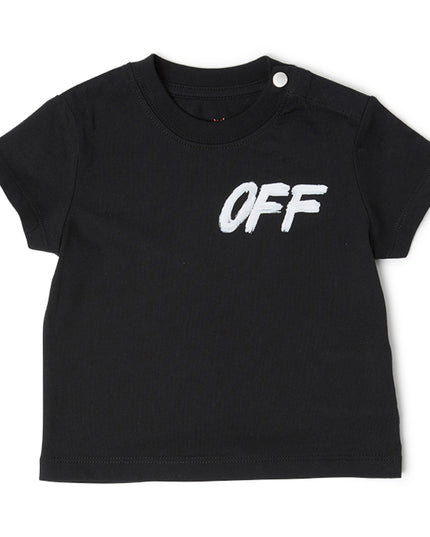 kids atelier off-white Black Shared Logo T‑Shirt