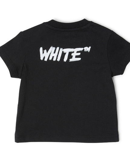 kids atelier off-white Black Shared Logo T‑Shirt