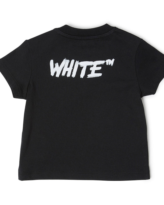 kids atelier off-white Black Shared Logo T‑Shirt