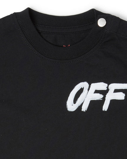 kids atelier off-white Black Shared Logo T‑Shirt