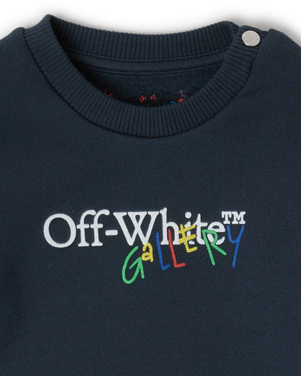 kids atelier off-white Navy Gallery Sweatshirt