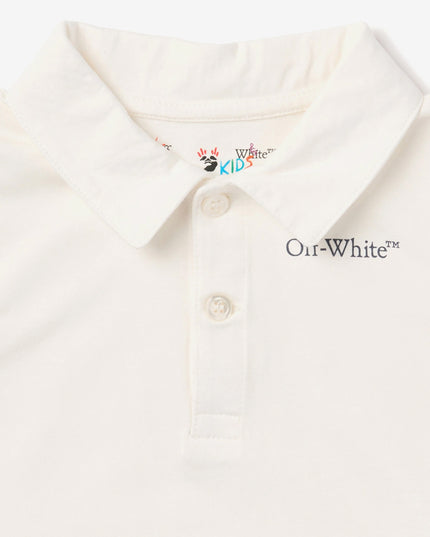 kids atelier off white Sky Blue Bookish Mix Romper