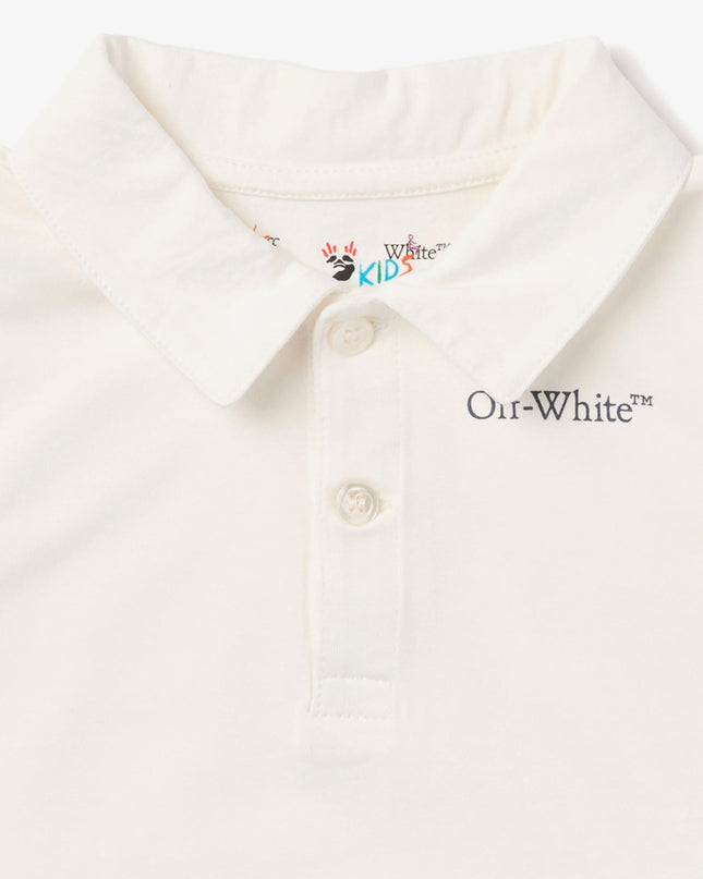 kids atelier off white Sky Blue Bookish Mix Romper