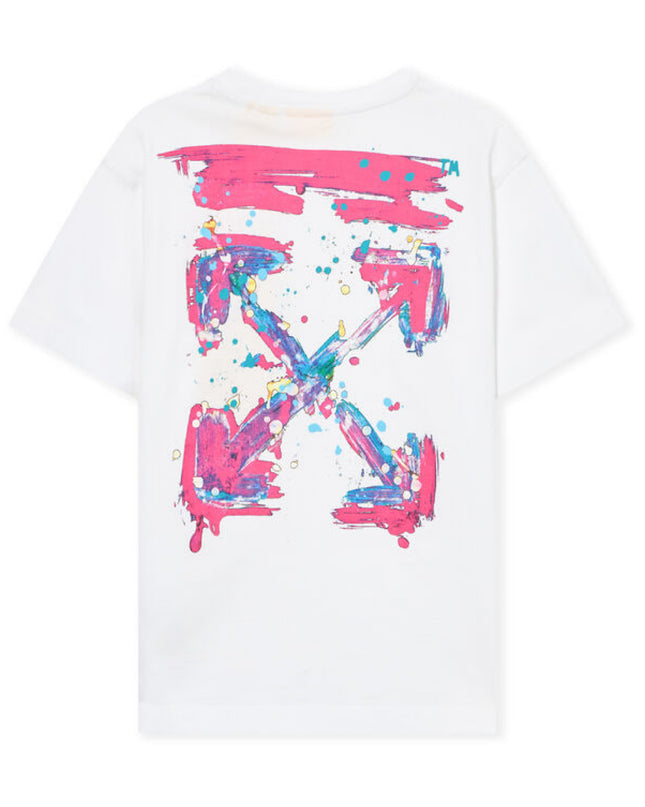 kids atelier off white White Arrow Splat T-shirt