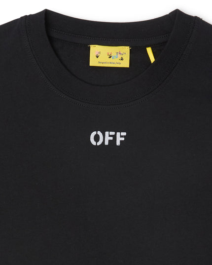 kids atelier off-white Black Arrow Acrylic T‑Shirt