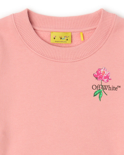 kids atelier off-white Pink Arrow Writings Sweatshirt