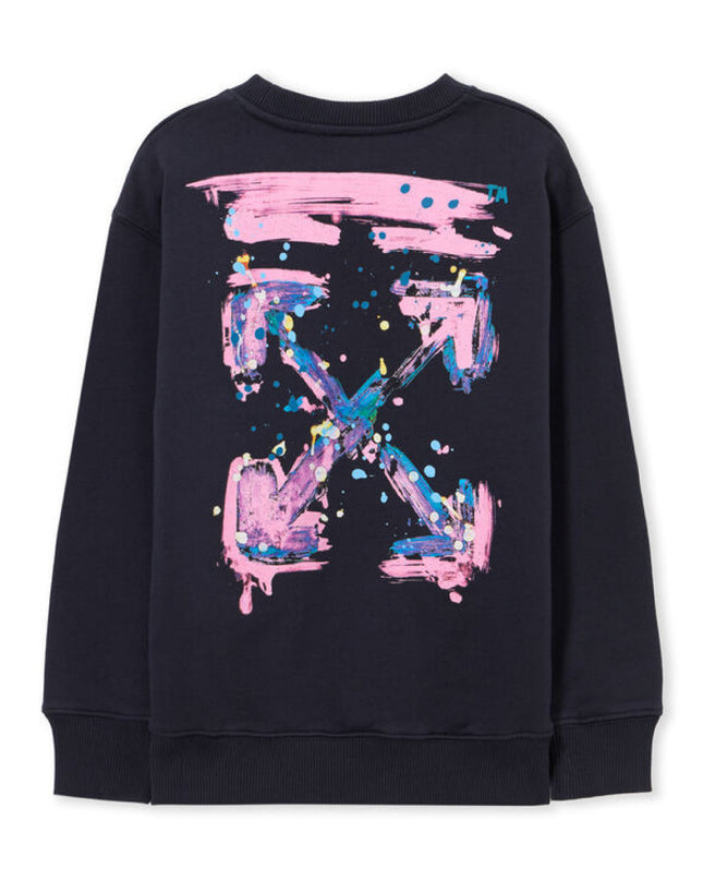 kids atelier off white Seaborne Arrow Splat Sweatshirt