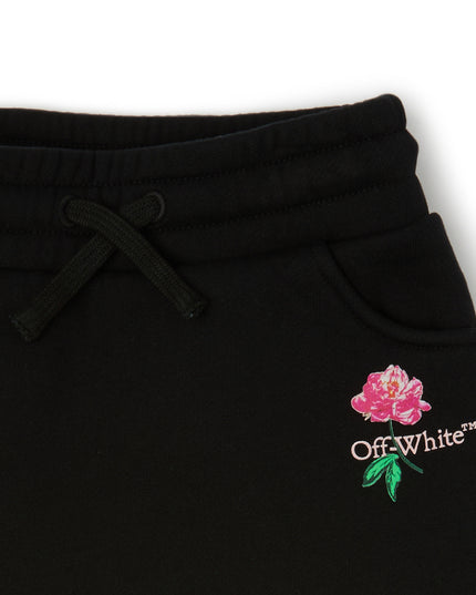 kids atelier off-white Black Arrow Flower Skirt