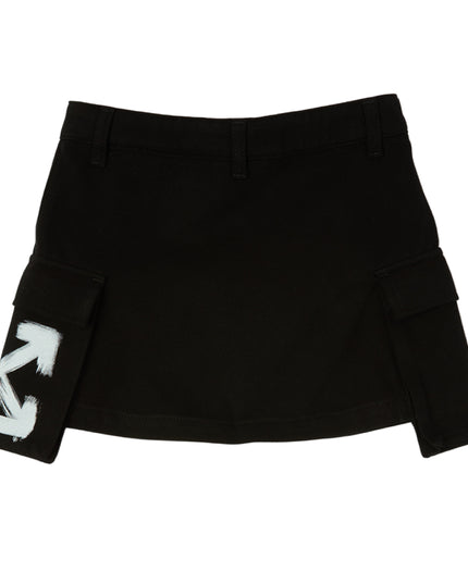 kids atelier off-white Black Arrow Acrylic Skirt