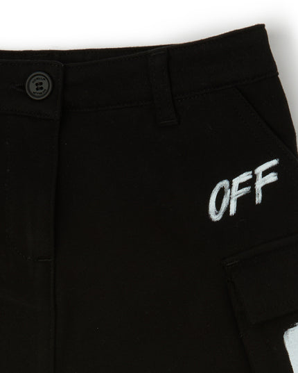kids atelier off-white Black Arrow Acrylic Skirt