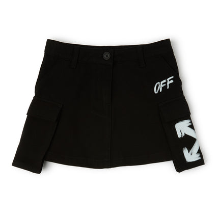 kids atelier off white Black Arrow Acrylic Skirt
