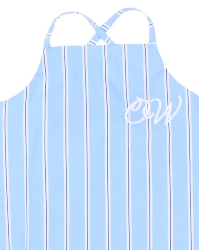 kids atelier offwhite Sky Blue Embro Strap Dress