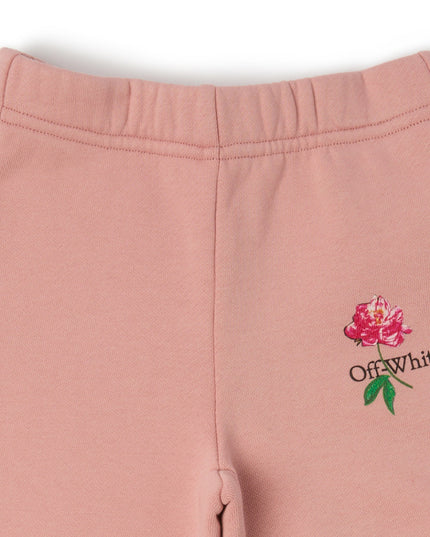 kids atelier off-white Pink Arrow Flower SweatPants