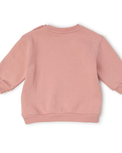kids atelier off-white Pink Arrow Flower Sweatshirt
