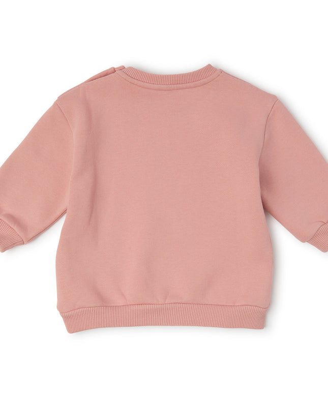 kids atelier off-white Pink Arrow Flower Sweatshirt