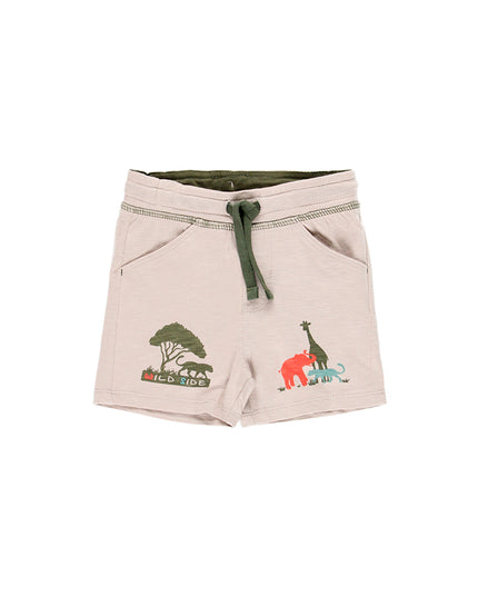 Boboli-sand-Knit bermuda shorts flame for boy-334101-7381