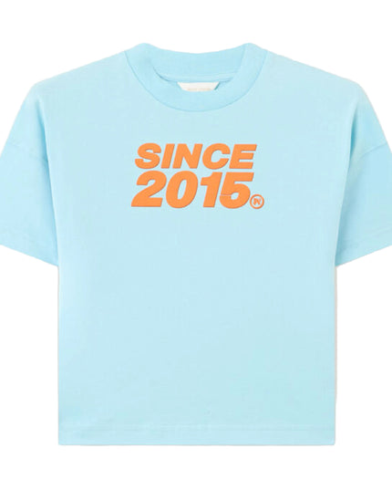 kids atelier palm angels Baby Blue Since 2015 Over T-shirt