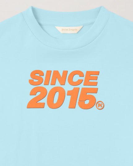 kids atelier palm angels Baby Blue Since 2015 Over T-shirt