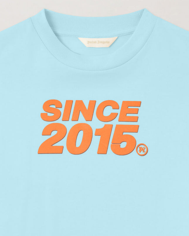 kids atelier palm angels Baby Blue Since 2015 Over T-shirt