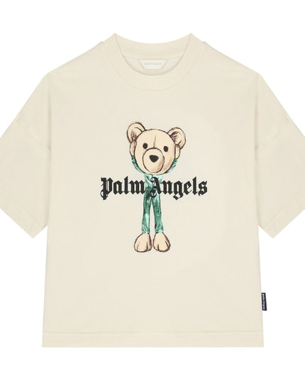 kids atelier palm angels Off White Teddy Bear Logo T-Shirt