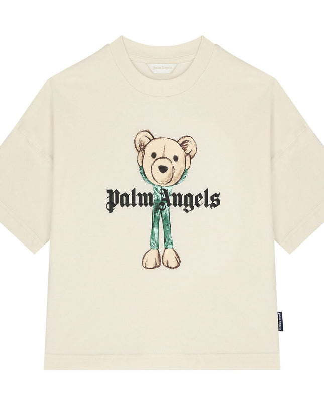 kids atelier palm angels Off White Teddy Bear Logo T-Shirt