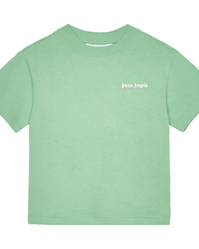 kids atelier palm angels Green Regular Logo T-Shirt