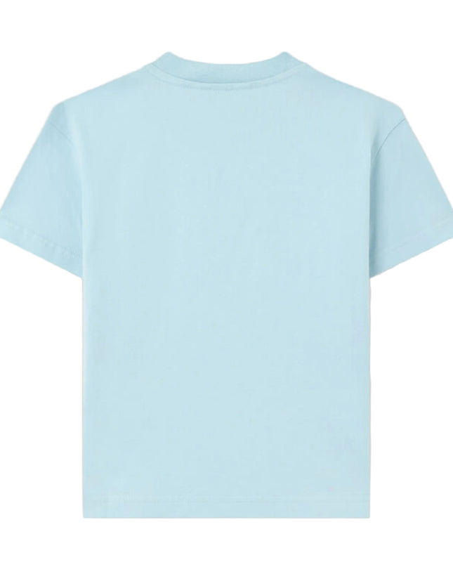 Kids atelier palms angels Baby Blue Neck Logo Brushed Tee