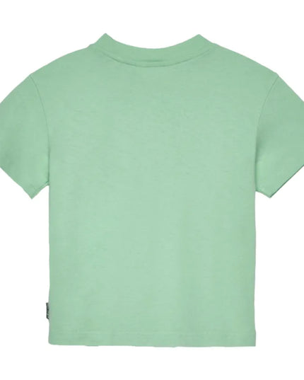kids atelier palms angels Green Neck Logo Brushed Tee
