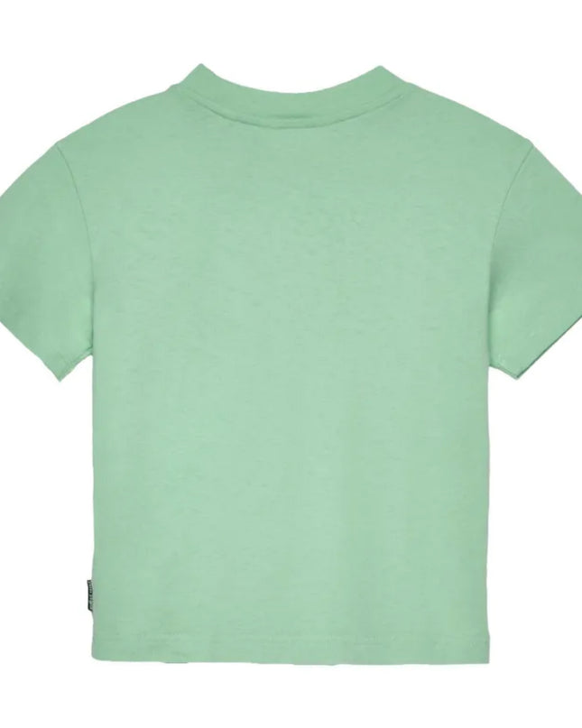 kids atelier palms angels Green Neck Logo Brushed Tee