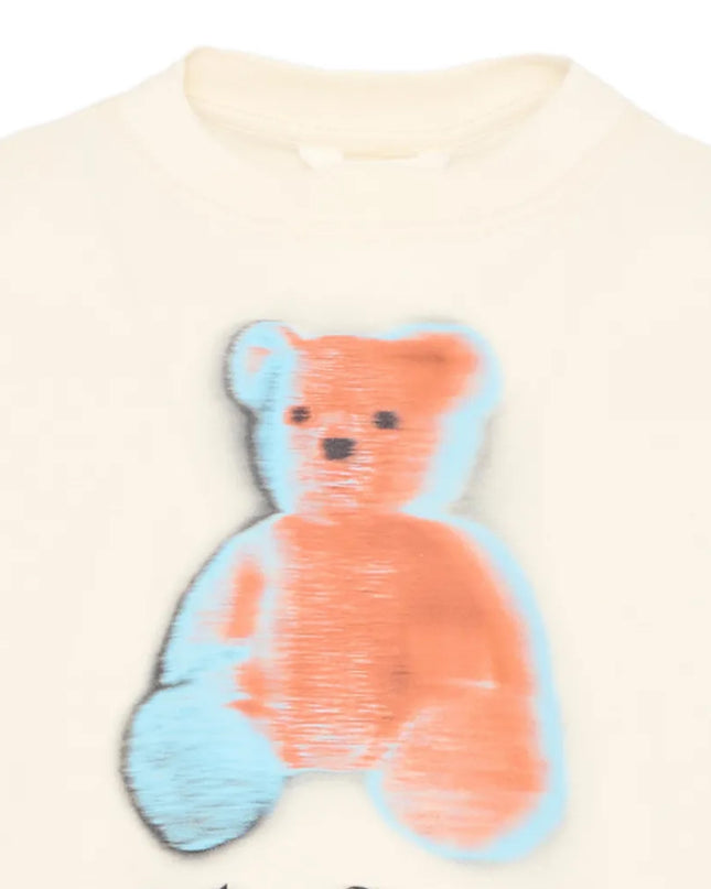 kids atelier palms angels Off White Blurred Bear Regular T-Shirt