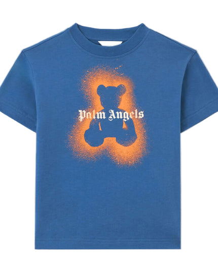 kids atelier palms angels  Blue Spray Bear Regular T-Shirt