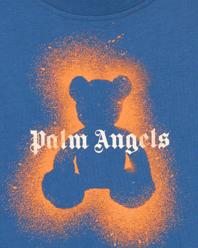 kids atelier palms angels  Blue Spray Bear Regular T-Shirt