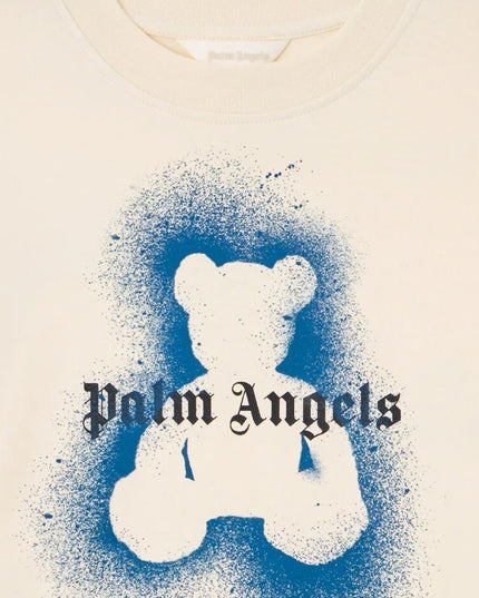 kids atelier palms angels Off White Spray Bear Regular T-Shirt
