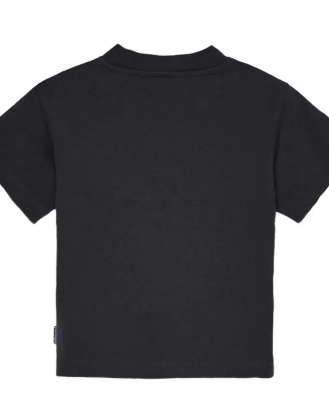 kids atelier palm angels Black Logo Stamp T‑Shirt