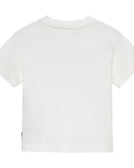 kids atelier palm angels Off White Logo Stamp T‑Shirt