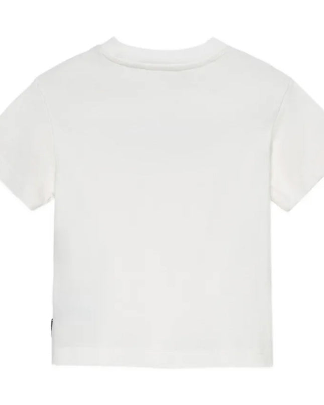 kids atelier palm angels Off White Logo Stamp T‑Shirt
