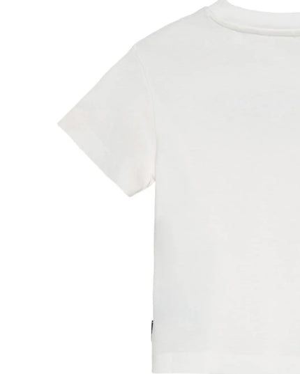 kids atelier palm angels Off White Logo Stamp T‑Shirt