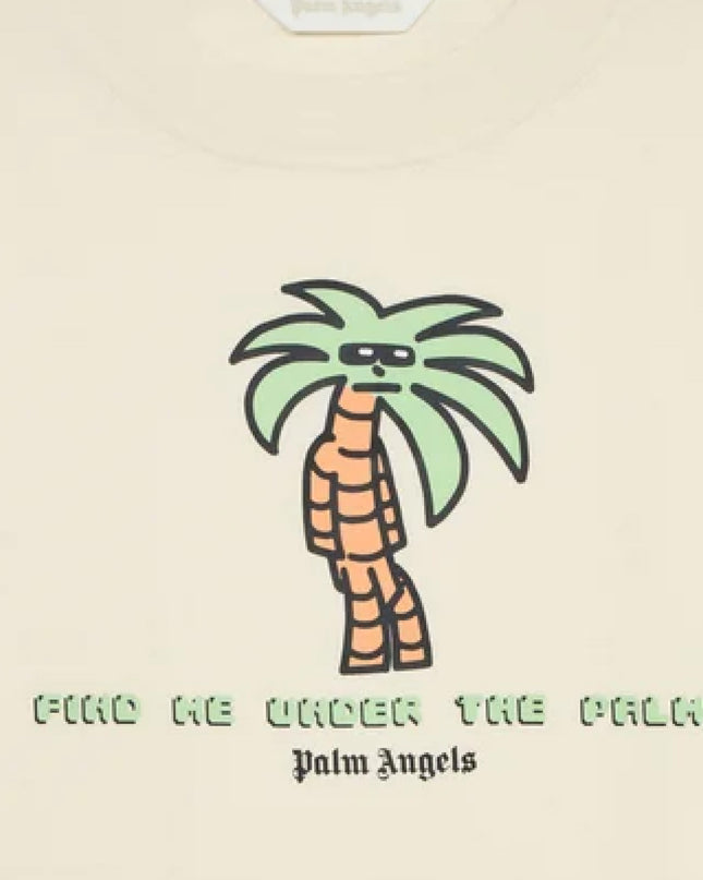 kids atelier palm angels Off White‑Palmino Gamer T‑Shirt