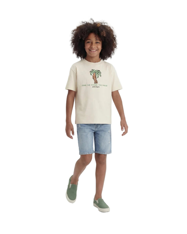 kids atelier palm angels Off White‑Palmino Gamer T‑Shirt