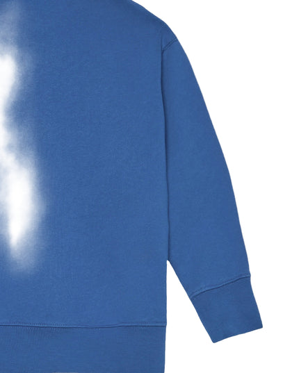 kids atelier palm angels Blue Curved Logo Regular Sweatshirt