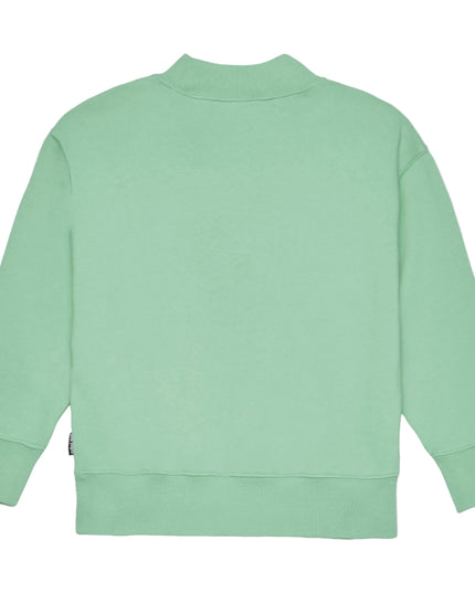 palm angels Green Curved Logo Regular Sweatshirt