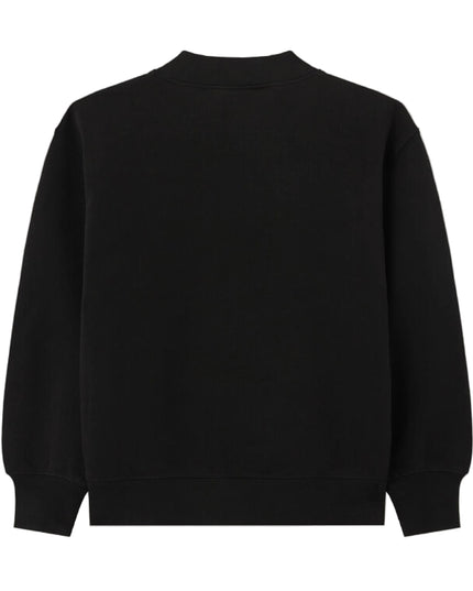 kids atelier palms angels Black Blurred Bear Crewneck Sweater