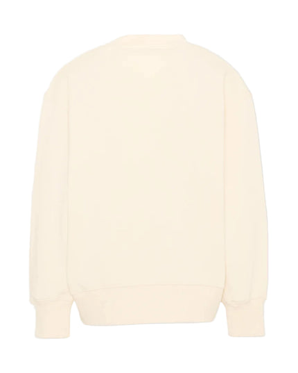 kids atelier palm angels Off White Blurred Bear Crewneck Sweater