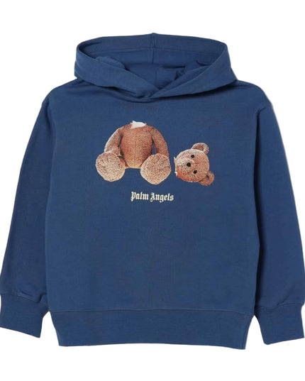 kids atelier palms angels Blue Bear Hoodie
