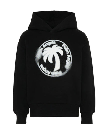 kids atelier palms angels Black Palm Stamp Hoodie