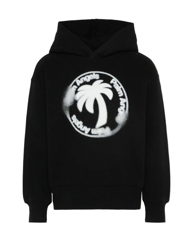 kids atelier palms angels Black Palm Stamp Hoodie