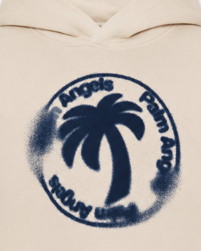 kids atelier palm angels Sand Palm Stamp Hoodie