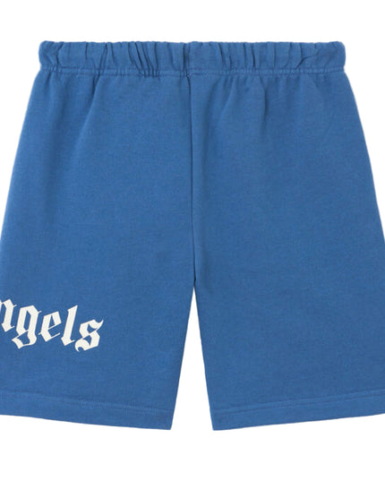 kids atelier palms angels Blue Overlogo Sweatshorts