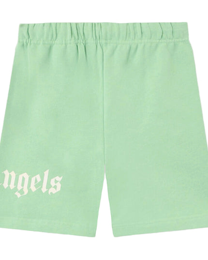kids atelier palms angels Green Overlogo Sweatshorts